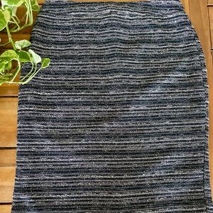 Loft Striped Tweed Pencil Skirt